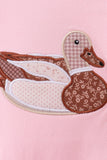 Pink Mallard Applique Romper