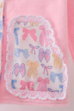 Pink Bow Fleece mom&me Jacket