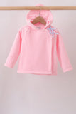 Pink Fleece Bow Coat