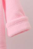Pink Fleece Bow Coat