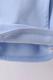 Blue Fleece Bow Coat