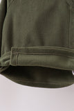Green Fleece Bow Coat