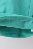 Turquoise Fleece Bow Coat