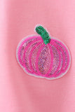 Pink Pumpkin Sequin Mom&me Top