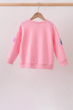 Pink Pumpkin Sequin Mom&me Top
