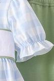 Blue Pumpkin Embroidery Pants Set