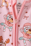 Pink bluey bamboo romper