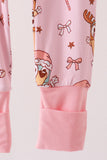 Pink bluey bamboo romper