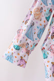 Blue princess bamboo mom gown