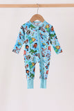Blue toy story bamboo romper