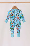 Blue toy story bamboo romper