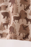 Brown camouflage pocket jogger set