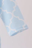 Blue birthday cake appilque ruffle romper