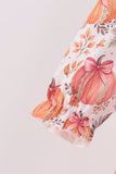 Orange Pumpkin Print Bubble