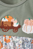 Green pumpkin french knot bubble
