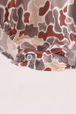 Khaki camoufalge cross deer embroidery bubble