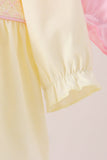 Cream smocked bow bloomer set