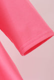 Pink sweet as pie embroidery ruffle dress