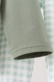 Green Gingham Pants Set