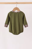 Forest camouflage turkey applique bubble