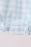 Pumpkin Pie Embroidery Gingham Bubble