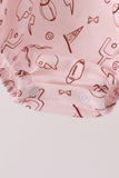 Brown touchdown football embroidery bubble