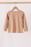 Brown deer embroidery top