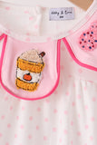 Pink french knot dot bubble