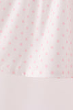 Pink french knot dot pants set
