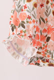 Green floral bow bubble