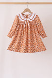 Fall floral print dress