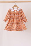 Fall floral print dress