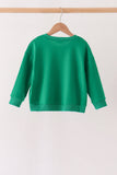 Green Santa Sequin Mom&me Top