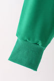 Green Santa Sequin Mom&me Top