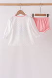 Pink Castle Applique Bloomer Set