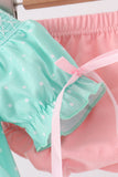 Green Character Smocked Bloomer Set