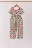 Green Christmas Bow Jumpsuit