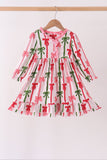 Pink Bow Ruffle Bamboo Dress