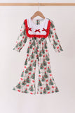 Red Velvet Ruffle jumpsuit