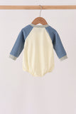 Navy&yellow farm embroidery bubble