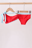 Red 2pc mom & me swimsuit