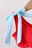 Red 2pc mom & me swimsuit