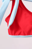 Red 2pc mom & me swimsuit