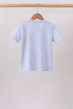 Blue Apple Pencil Pocket Top
