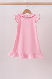 Pink Apple Ruffle Dress