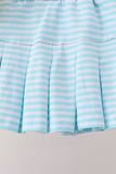 Yellow Apple Embroidery Skorts Set