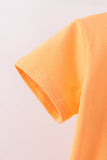 Orange Jack-O-Lantern Shorts Set