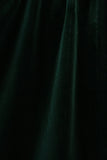 Forest velvet Ruffle Dress
