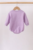 Purple Floral Bow Embroidery Bubble