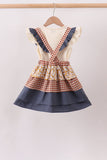 Pumpkin Floral Ruffle 2pc Set